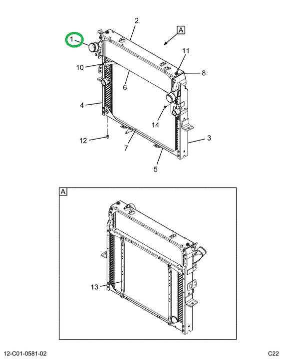 2522407C91 MODULE,CHARGE AIR COOLER(CAC)
