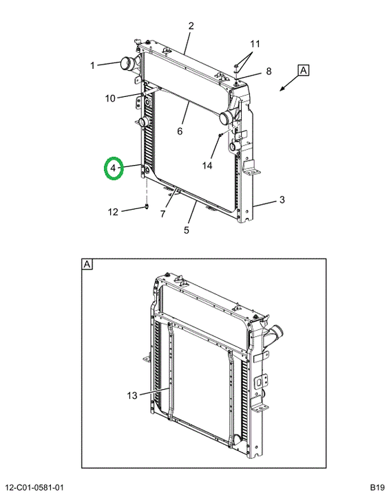 2522412C91 MODULE,RADIATOR, LEFT HAND SID