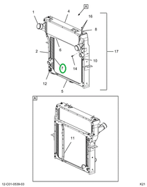 2522436C91 RADIATOR ASSEMBLY WITH INTANK