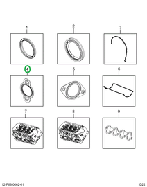 2522484C91 GASKET, WATER PUMP