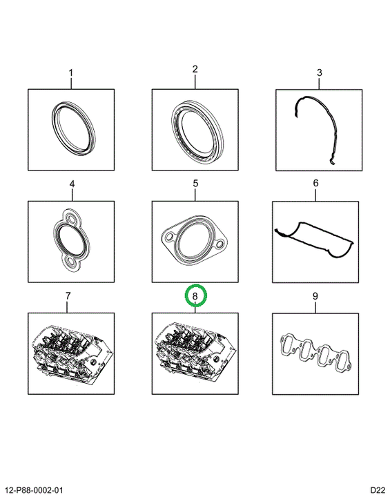 2522501C91 Gasket, Head Right