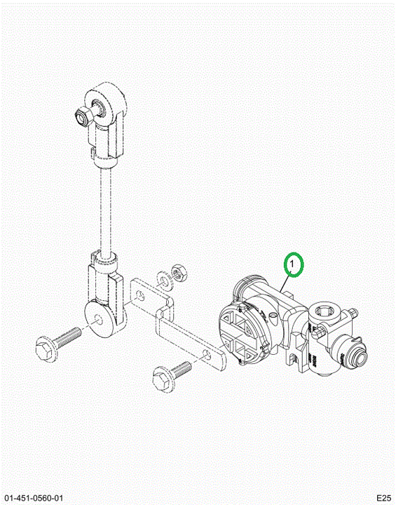 2522804C92 Air Leveling Valve, Rear Suspe