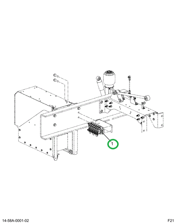 2522808C91 CONTROL,SERVICE VALVE, 3 LIFT