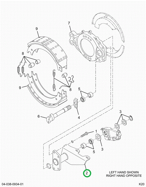 2522814C91 Bracket, Camshaft Support