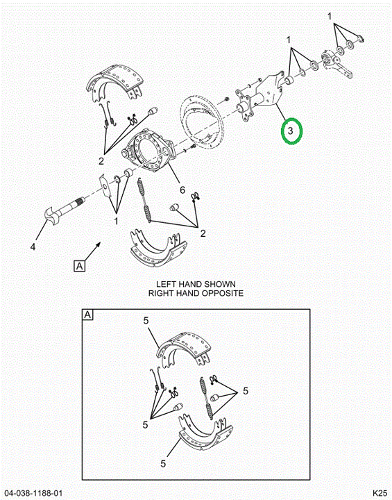 2522852C91 CAMSHAFT BRACKET ASSEMBLY