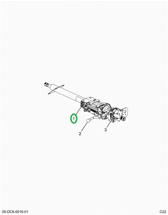 2522890C91 SHAFT,SERVICE STEERING COLUMN