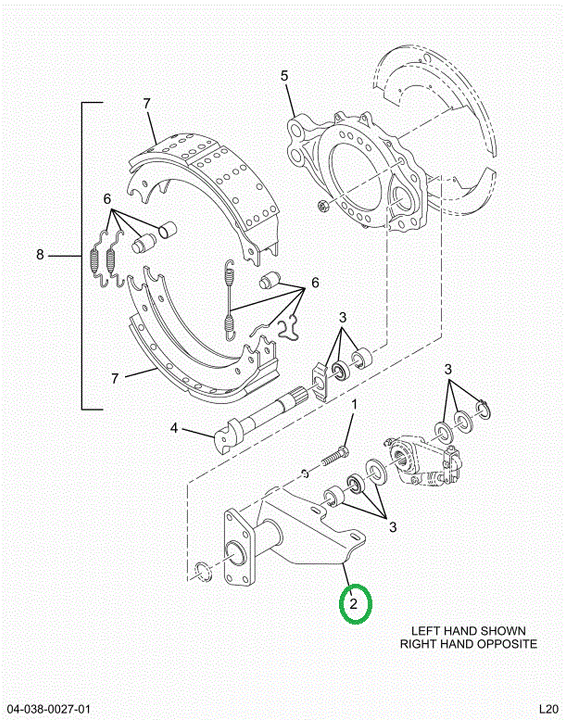 2522906C91 Bracket, Camshaft Support