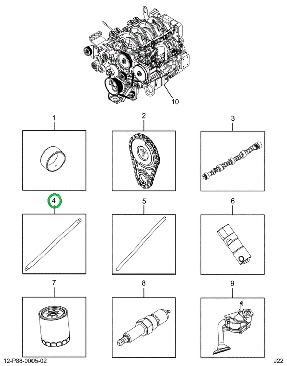 2522920C91 Push Rod Intake