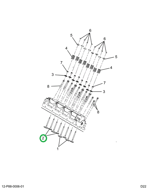 2522934C91 Valve, Exhaust