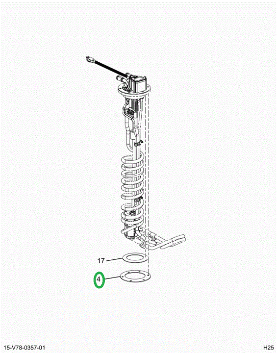 2522986C1 GASKET, DEF SENSOR