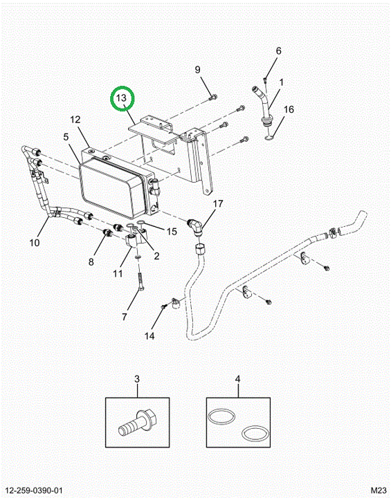 2523187C1 Bracket, Oil Cooler