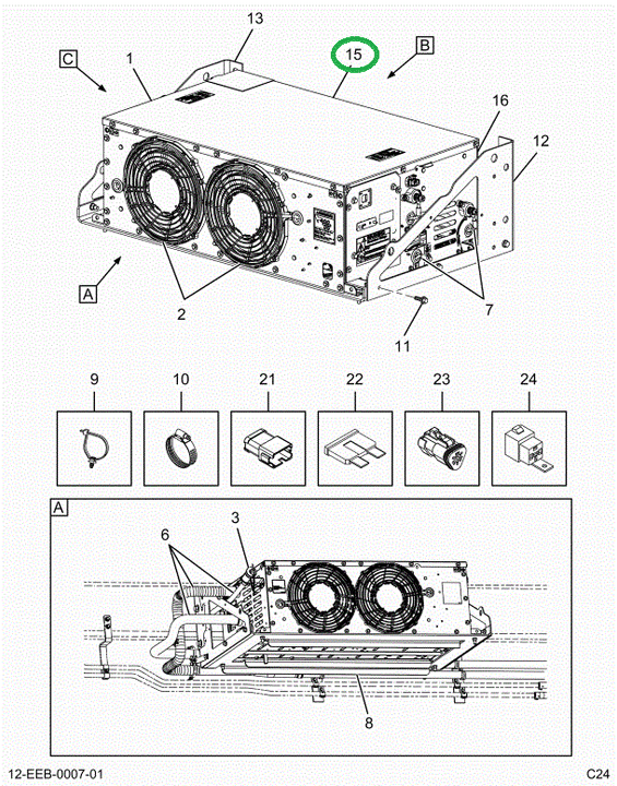 2523339C91 Top Cover Assembly