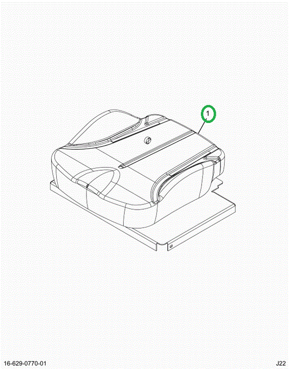 2523431C1 Upholstery, Seat Bottom, Lared
