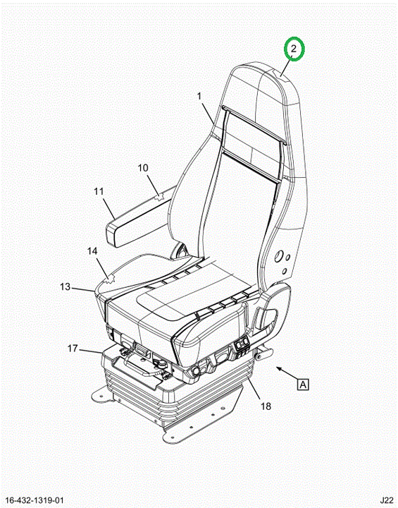 2523439C1 Cushion, Backrest, Heating, Wi