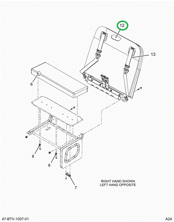 2523463C1 Cushion, Seat Back