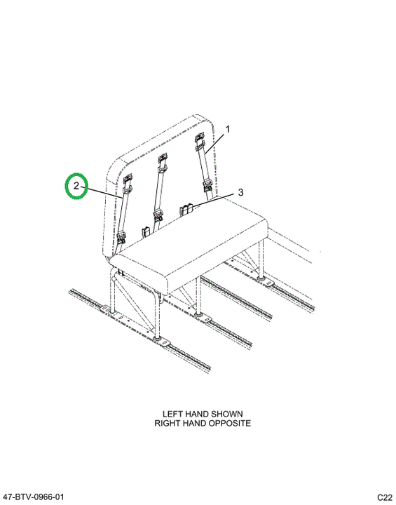 2523490C1 Seat Belt, 3pt, Qs11, Lower Ma