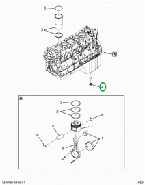 2523516C1 SLEEVE,A26 CYLINDER CAP PLUG