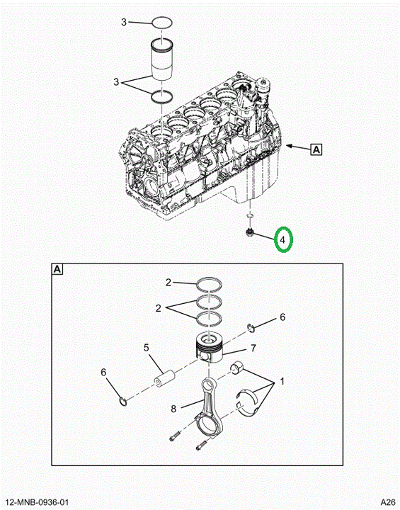 2523516C1 SLEEVE,A26 CYLINDER CAP PLUG