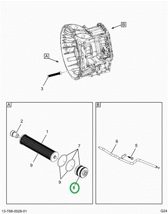 2523689C91 Oil Filter Cap Kit