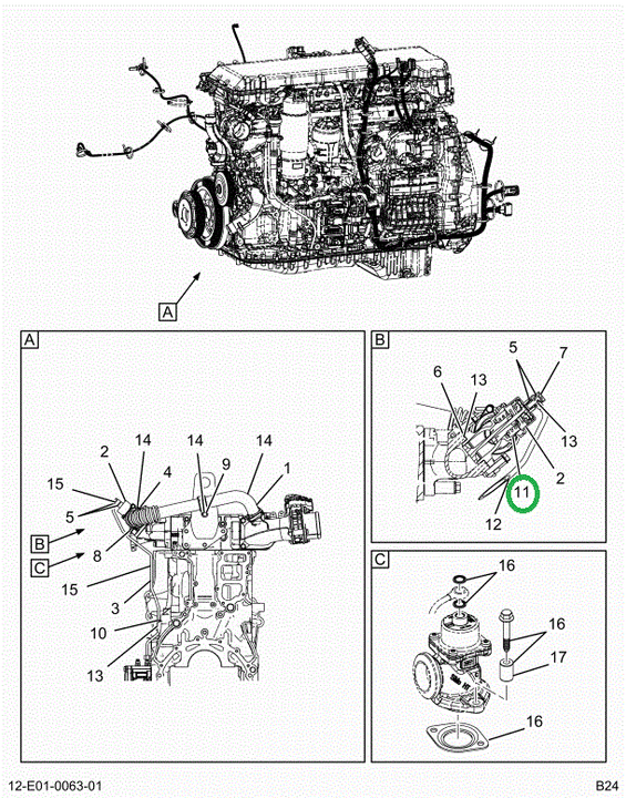 2523717C91 EGR Valve Kit