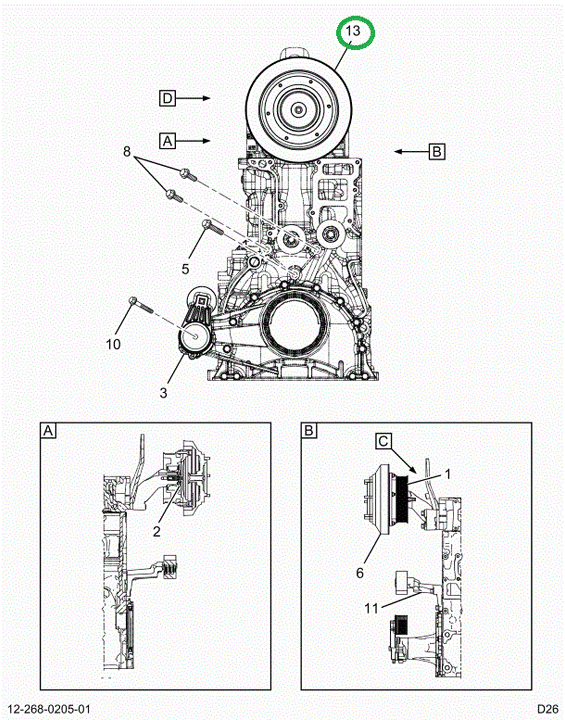 2523736C91 Kit, Fan Journal High