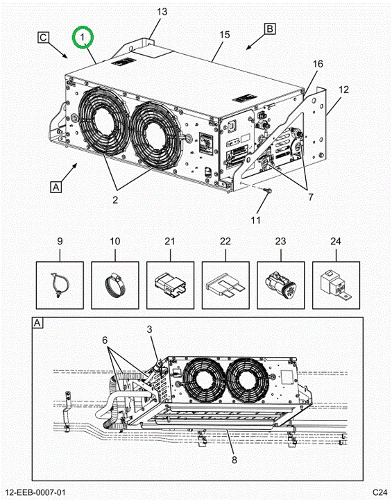 2523805C91 CONTROL,BATTERY, THERMAL MANAG