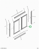 2523892C91 GLASS,BLACK REAR GLASS ASSEMBL