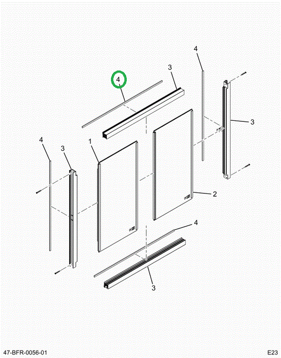 2523898C91 SEAL KIT, DRIVER, LAMINATED WI