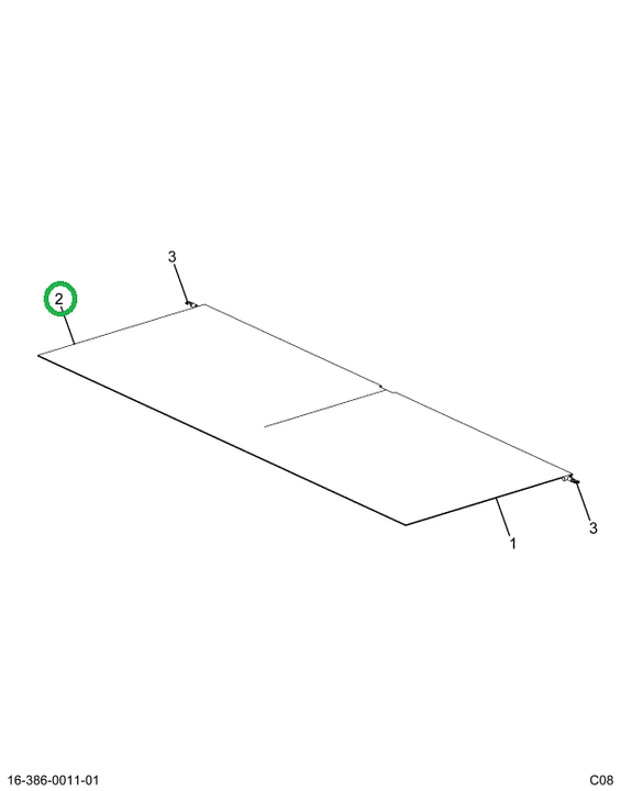2524088C91 Curtain, Right Hand Assembly