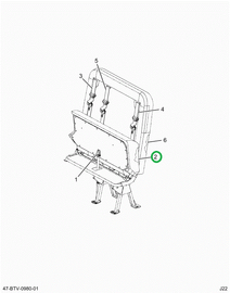 2524121C1 Cushion, Seat Bottom Foam