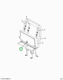 2524122C1 Bracket, Gas Spring