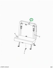 2524123C1 FOAM,CUSHION, SEAT BACK FOAM