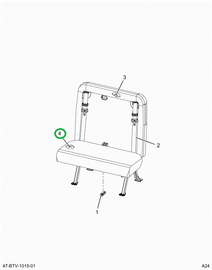 2524124C1 Cushion, Seat Bottom Foam