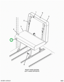 2524127C1 Cushion, Seat Bottom Foam