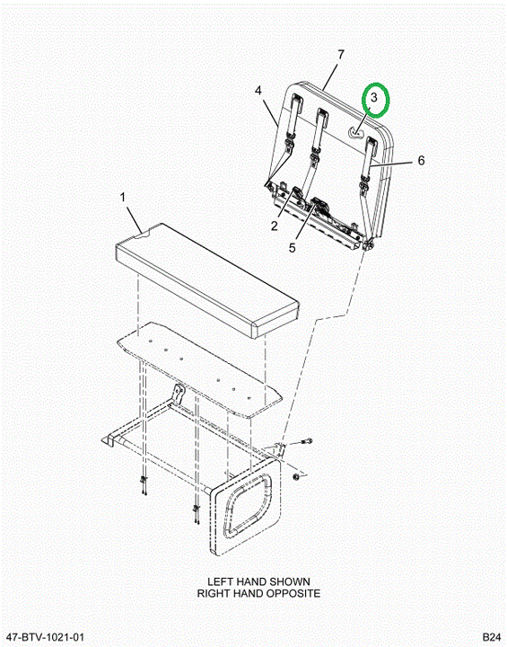 2524184C1 Cushion, Seat Back Foam