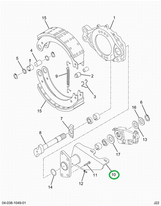 2524358C91 Bracket, Brake Chamber With Se