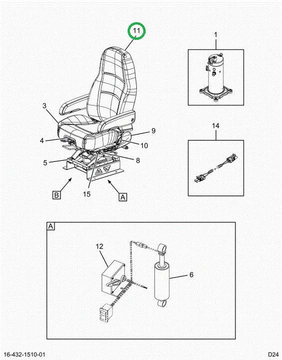 2524401C1 Seat Back