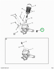 2524492C91 PLUG,OIL FILTER HOUSING PLUG