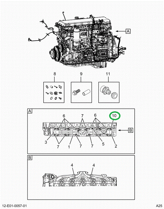 2524548C91 Exhaust Manifold Replacement K