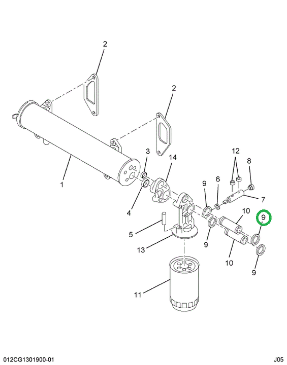 252483R1 RING  O 1-1/4 X 1-1/2 CLASS 5