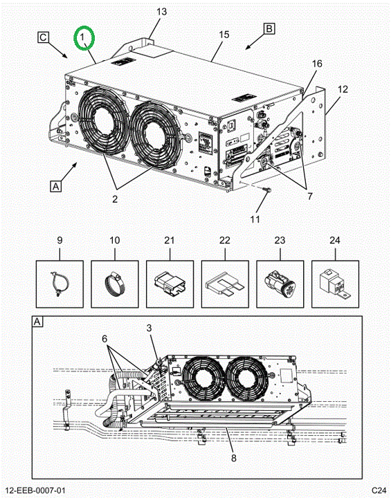 2525789C91 Kit, Compressor Assembly Brack