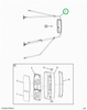 2525846C1 Arm, Right Hand, Rear View Mir