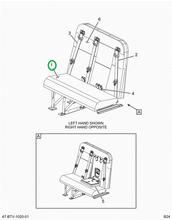 2525883C1 Upholstery, Qscr11-39 Bottom C