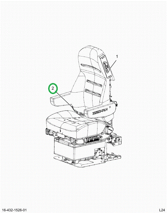 2526139C91 Seat Belt And Buckle Assembly