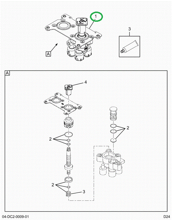2526293C91 Brake Control Valve, Bendix