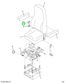 2586147C91 KNOB  RECLINER & COMPONENTS