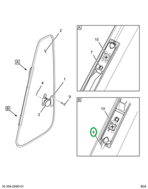 2586424C1 PIN HINGE LWR VENT WINDOW