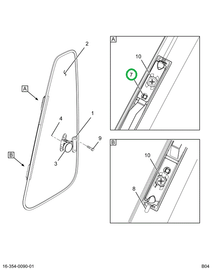 2586427C1 PIN HINGE UPR RH VENT WINDOW