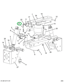 2586504C1 LEVER,LINK VLV HEIGHT CONT CAB