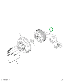 2586557C91 HUB FAN DRIVE PULLEY